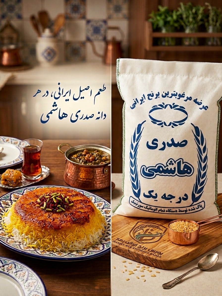 قیمت و خرید برنج صدری هاشمی درجه یک (۱۰ کیلوگرم) | بورس برنج ایرانی بهار